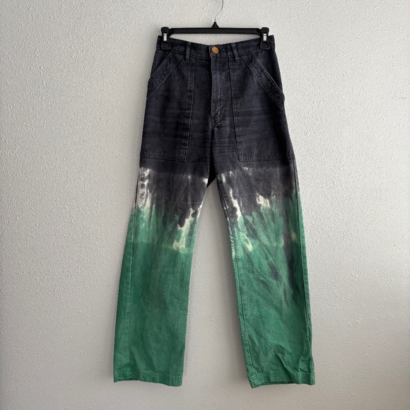 Big Bud Press Pants - Big Bud Press Navy Blue Tie Dye Work Pants - Size XS